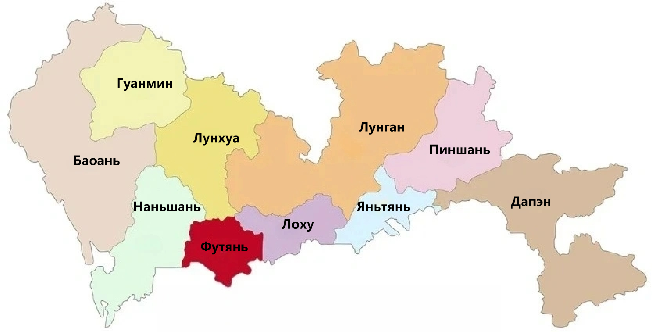 Административная карта Шэньчжэня