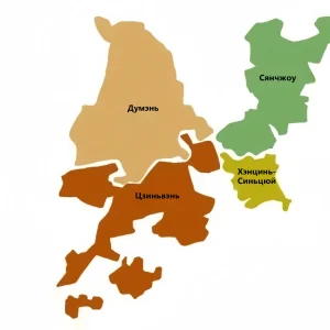 Административная карта Чжухая