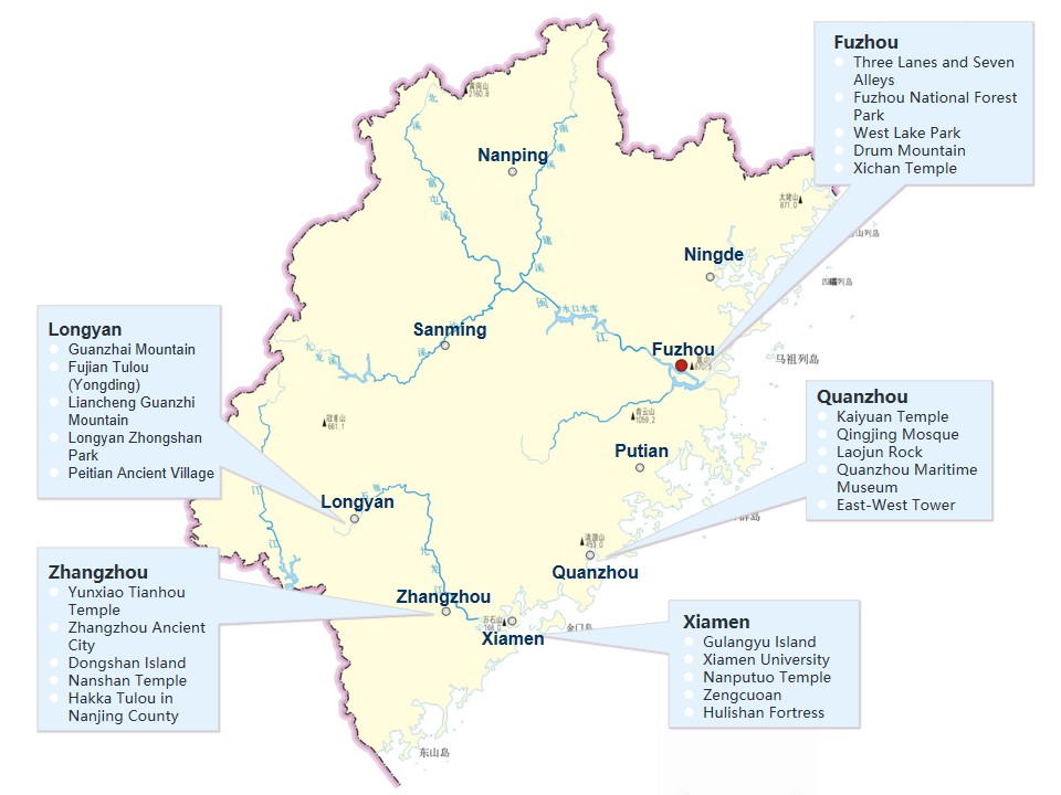 Top Tourist Attractions in Fujian Province