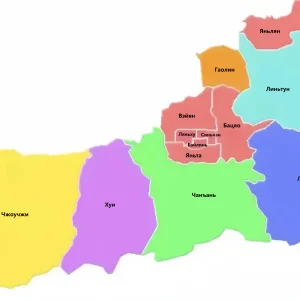 Административная карта Сианя