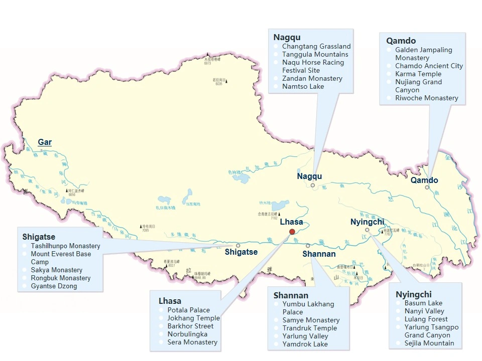 Top Tourist Attractions in Tibet