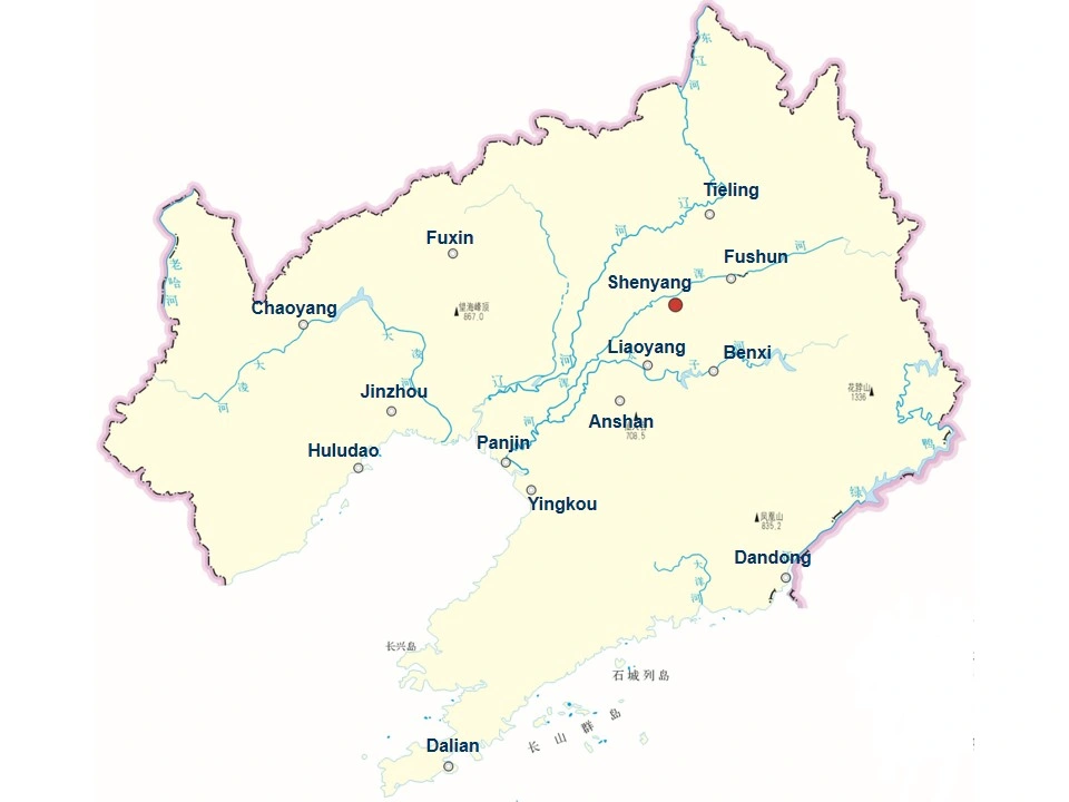 City Map of Liaoning Province