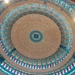 Dome ceiling detail inside The Peoples Great Hall of Chongqing
