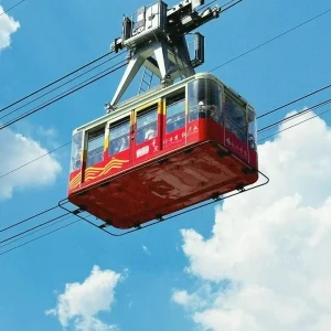 Yangtze River Cableway against a clear blue sky