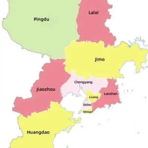 Qingdao Administrative Map